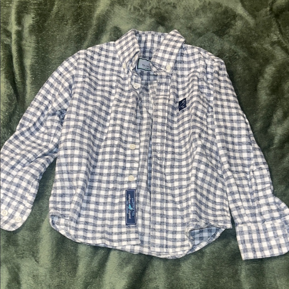 Plaid Button-Down Shirt for Kids